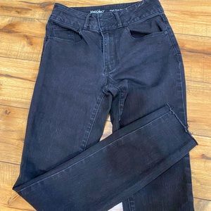 Black High Ride Skinny Jeans